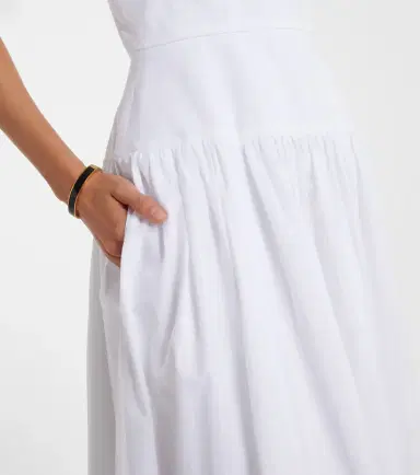 Loulou de Saison Ama cotton poplin maxi dress | Thumbnail 4 Loulou de Saison Ama cotton poplin maxi dress | Thumbnail 4