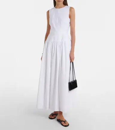 Loulou de Saison Ama cotton poplin maxi dress | Thumbnail 5 Loulou de Saison Ama cotton poplin maxi dress | Thumbnail 5