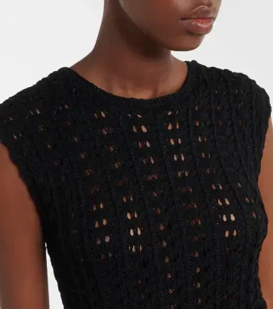 Loulou de Saison Saez asymmetric scalloped crochet top | Thumbnail 2 Loulou de Saison Saez asymmetric scalloped crochet top | Thumbnail 2