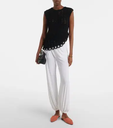 Loulou de Saison Saez asymmetric scalloped crochet top | Thumbnail 5 Loulou de Saison Saez asymmetric scalloped crochet top | Thumbnail 5
