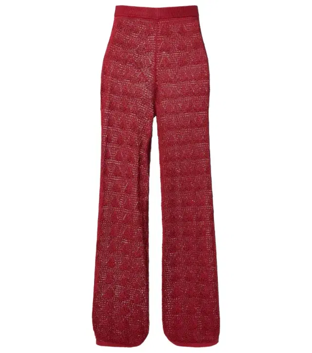 Loulou de Saison Egeo knitted wide-leg pants