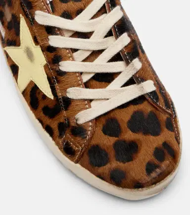 Golden Goose Super-Star leopard-print calf hair sneakers | Thumbnail 3