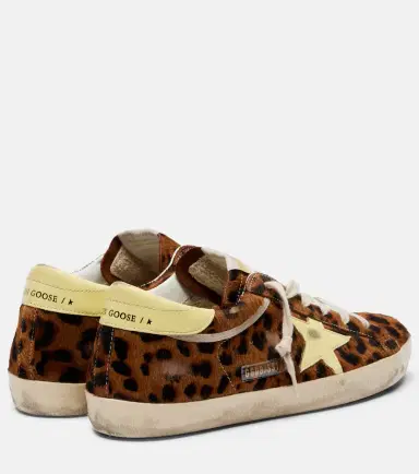 Golden Goose Super-Star leopard-print calf hair sneakers | Thumbnail 4