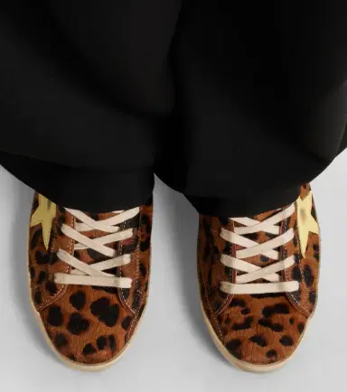Golden Goose Super-Star leopard-print calf hair sneakers | Thumbnail 6