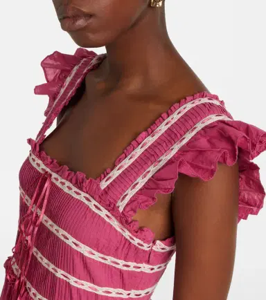 Rixo Chandra tiered cotton midi dress | Thumbnail 5 Rixo Chandra tiered cotton midi dress | Thumbnail 5