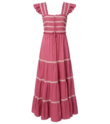 Rixo Chandra tiered cotton midi dress | Thumbnail 1 Rixo Chandra tiered cotton midi dress | Thumbnail 1