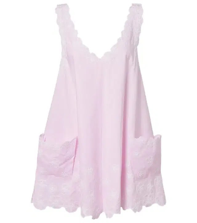 Juliet Dunn Embroidered cotton poplin minidress