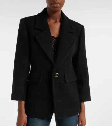 Saint Laurent Wool-blend tweed jacket | Thumbnail 3 Saint Laurent Wool-blend tweed jacket | Thumbnail 3