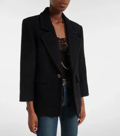 Saint Laurent Wool-blend tweed jacket | Thumbnail 4 Saint Laurent Wool-blend tweed jacket | Thumbnail 4