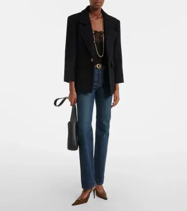 Saint Laurent Wool-blend tweed jacket | Thumbnail 6 Saint Laurent Wool-blend tweed jacket | Thumbnail 6