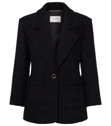 Saint Laurent Wool-blend tweed jacket | Thumbnail 1 Saint Laurent Wool-blend tweed jacket | Thumbnail 1