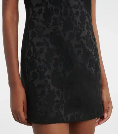Saint Laurent Devoré floral cotton-blend minidress | Thumbnail 4