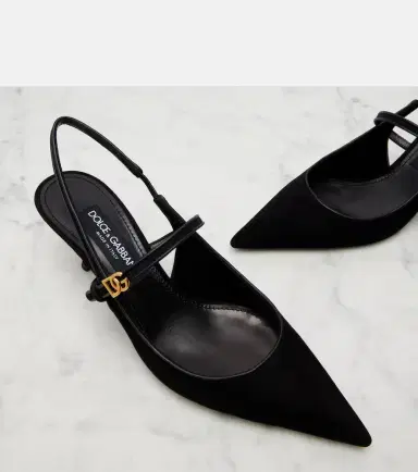 Dolce & Gabbana Suede slingback pumps | Thumbnail 2 Dolce & Gabbana Suede slingback pumps | Thumbnail 2