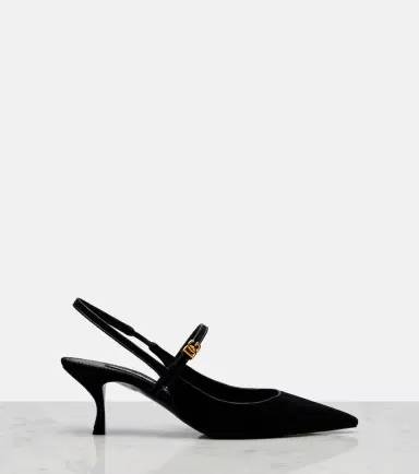 Dolce & Gabbana Suede slingback pumps | Thumbnail 3 Dolce & Gabbana Suede slingback pumps | Thumbnail 3