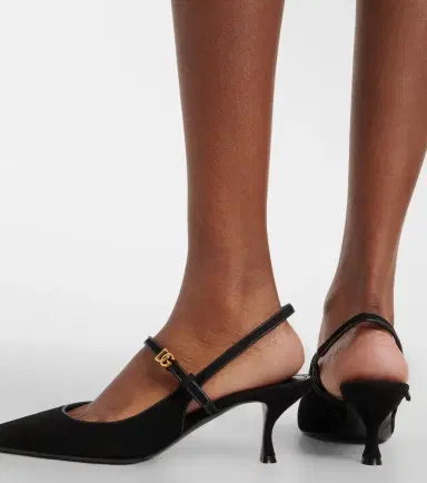 Dolce & Gabbana Suede slingback pumps | Thumbnail 6 Dolce & Gabbana Suede slingback pumps | Thumbnail 6