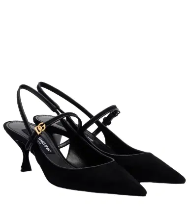 Dolce & Gabbana Suede slingback pumps | Thumbnail 1 Dolce & Gabbana Suede slingback pumps | Thumbnail 1