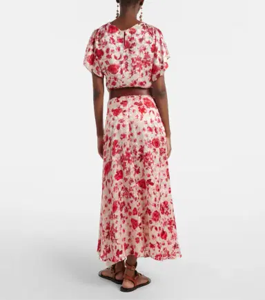 Isabel Marant Hilza floral jacquard maxi skirt | Thumbnail 6