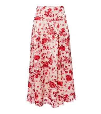 Isabel Marant Hilza floral jacquard maxi skirt | Thumbnail 1