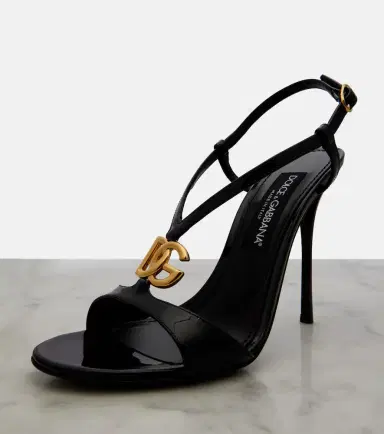 Dolce & Gabbana DG patent leather slingback sandals | Thumbnail 2 Dolce & Gabbana DG patent leather slingback sandals | Thumbnail 2