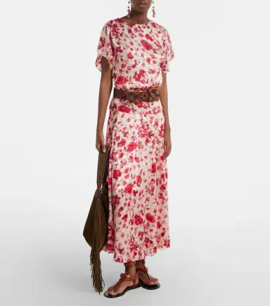 Isabel Marant Hervane floral jacquard top | Thumbnail 2 Isabel Marant Hervane floral jacquard top | Thumbnail 2