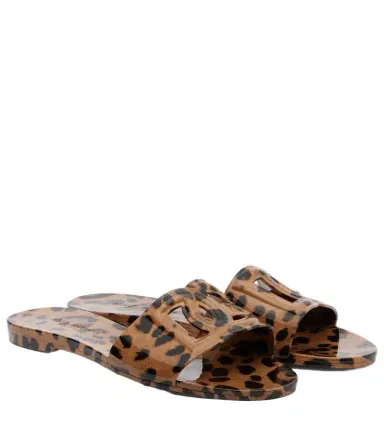 Dolce & Gabbana DG leopard-print slides | Thumbnail 1