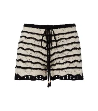 Bananhot Kim crochet cotton-blend shorts | Thumbnail 1