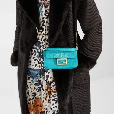 Fendi Iconic mini Baguette® bag made of luxury, hand-polished | Thumbnail 7