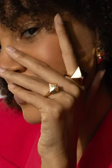 ALETTO BROTHERS Diamond Accent Piramide Ring | Thumbnail 3