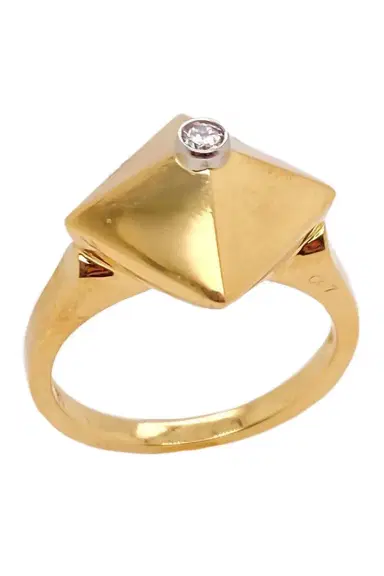 ALETTO BROTHERS Mini Diamond Accent Piramide Ring | Thumbnail 1