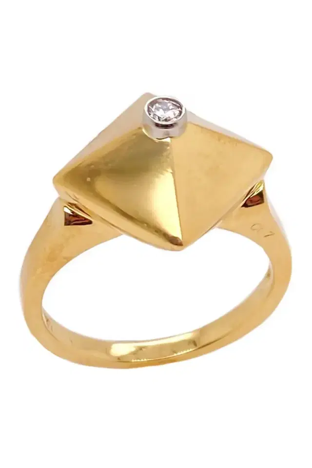 ALETTO BROTHERS Mini Diamond Accent Piramide Ring
