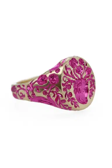 CASTRO SMITH Mini Pink Heart Signet Ring | Thumbnail 7