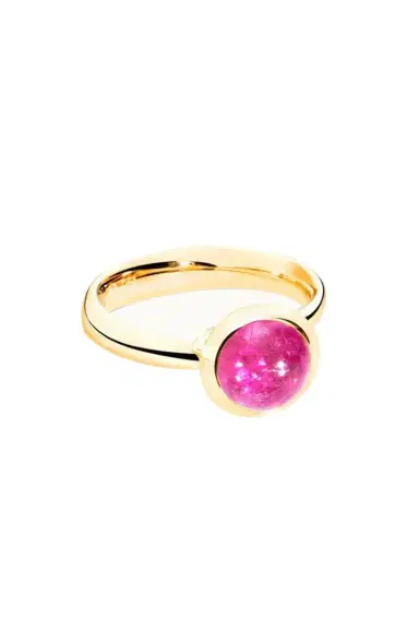 TAMARA COMOLLI Pink Tourmaline Small Bouton Ring | Thumbnail 1