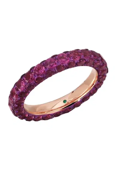 GRAZIELA Rhodolite Magenta 3 Sided Ring | Thumbnail 1 GRAZIELA Rhodolite Magenta 3 Sided Ring | Thumbnail 1