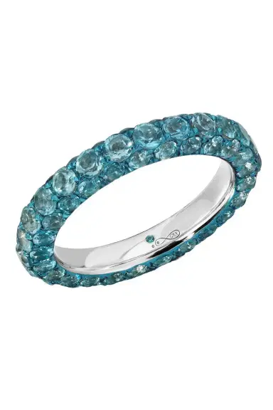 GRAZIELA Swiss Blue 3 Sided Ring | Thumbnail 1