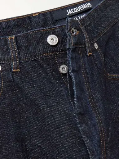 Jacquemus The Ovalo De-nîmes Pleated High-rise Barrel-leg Jeans | Thumbnail 5 Jacquemus The Ovalo De-nîmes Pleated High-rise Barrel-leg Jeans | Thumbnail 5