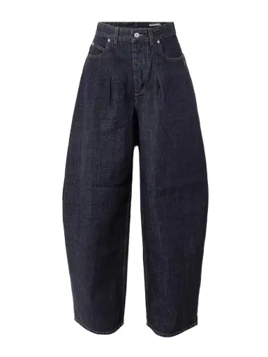 Jacquemus The Ovalo De-nîmes Pleated High-rise Barrel-leg Jeans | Thumbnail 1 Jacquemus The Ovalo De-nîmes Pleated High-rise Barrel-leg Jeans | Thumbnail 1