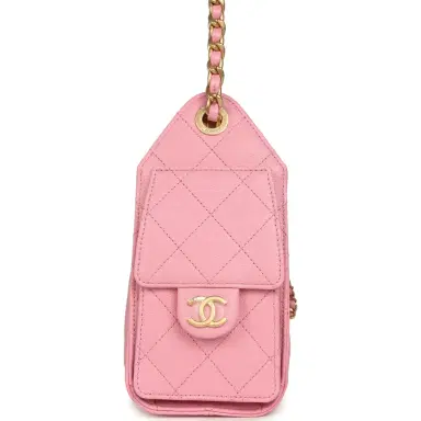 Chanel Chanel Mini 25 Hobo Bag Pink Caviar Antique Gold Hardware | Thumbnail 3