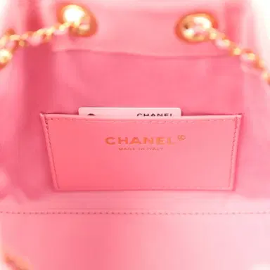 Chanel Chanel Mini 25 Hobo Bag Pink Caviar Antique Gold Hardware | Thumbnail 9