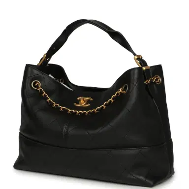 Chanel Chanel Small Coco Hobo Bag Black Calfskin Antique Gold Hardware | Thumbnail 5 Chanel Chanel Small Coco Hobo Bag Black Calfskin Antique Gold Hardware | Thumbnail 5