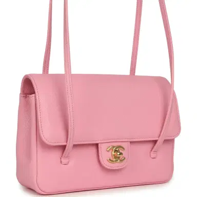 Chanel Chanel Small Preppy Coco Flap Bag Pink Shiny Caviar Brushed Gold Hardware | Thumbnail 2 Chanel Chanel Small Preppy Coco Flap Bag Pink Shiny Caviar Brushed Gold Hardware | Thumbnail 2