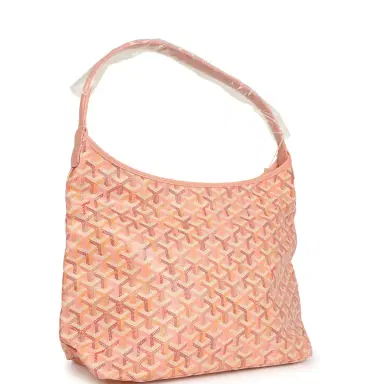 goyard Goyard Goyardine Powder Pink Boheme Hobo Bag Palladium Hardware | Thumbnail 2 goyard Goyard Goyardine Powder Pink Boheme Hobo Bag Palladium Hardware | Thumbnail 2