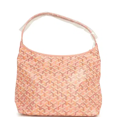 goyard Goyard Goyardine Powder Pink Boheme Hobo Bag Palladium Hardware | Thumbnail 1 goyard Goyard Goyardine Powder Pink Boheme Hobo Bag Palladium Hardware | Thumbnail 1
