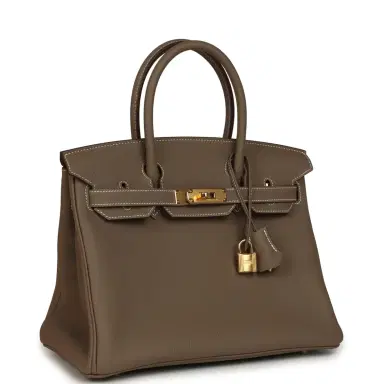 HERMÈS Hermes Birkin 30 Etoupe Togo Gold Hardware | Thumbnail 2