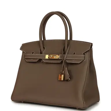 HERMÈS Hermes Birkin 30 Etoupe Togo Gold Hardware | Thumbnail 5