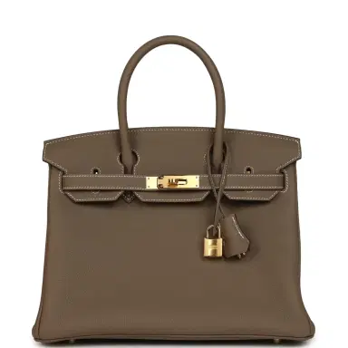 HERMÈS Hermes Birkin 30 Etoupe Togo Gold Hardware | Thumbnail 1