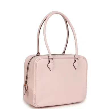 HERMÈS Hermes Mini Plume 21 Bag Rose Darling Chevre Palladium Hardware | Thumbnail 2