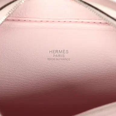 HERMÈS Hermes Mini Plume 21 Bag Rose Darling Chevre Palladium Hardware | Thumbnail 9