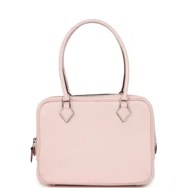 HERMÈS Hermes Mini Plume 21 Bag Rose Darling Chevre Palladium Hardware | Thumbnail 1