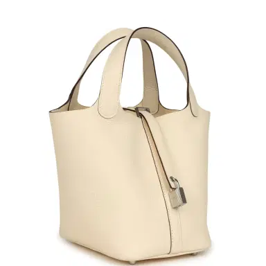 HERMÈS Hermes Picotin Lock 18 Nata Clemence Palladium Hardware | Thumbnail 2