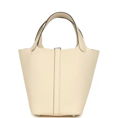 HERMÈS Hermes Picotin Lock 18 Nata Clemence Palladium Hardware | Thumbnail 4
